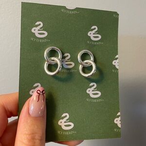 Silver Circular Earrings